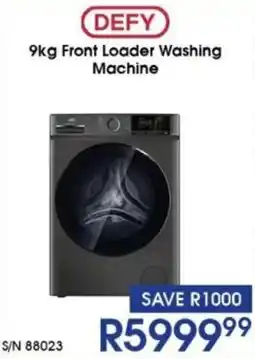 Hirsch's DEFY 9kg Front Loader Washing Machine offer