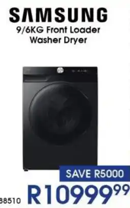 Hirsch's SAMSUNG 9/6KG Front Loader Washer Dryer offer