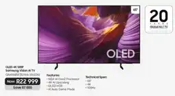 Hirsch's OLED 4K S85F Samsung Vision AI TV offer