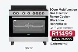 Hirsch's 90cm Multifunction Gas | Electric Range Cooker Black/Inox offer