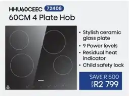 Hirsch's 60CM 4 Plate Hob offer