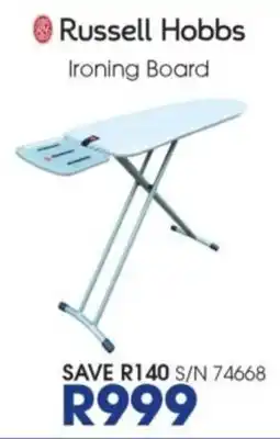 Hirsch's Russell Hobbs Ironing Board offer