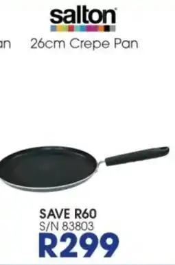 Hirsch's salton 26cm Crepe Pan offer