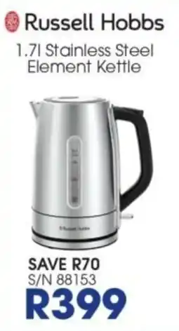 Hirsch's Russell Hobbs 1.7l Stainless Steel Element Kettle offer