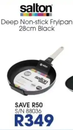 Hirsch's Salton Deep Non-stick Frypan 28cm Black offer
