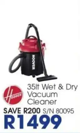 Hirsch's Hoover 35lt Wet & Dry Vacuum Cleaner offer