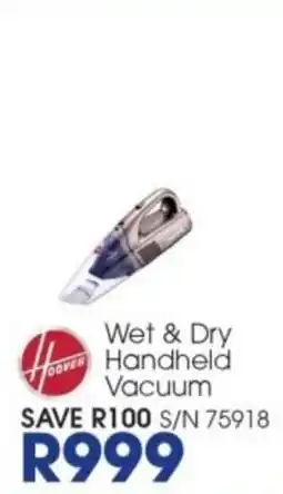 Hirsch's Hoover Wet & Dry Handheld Vacuum offer