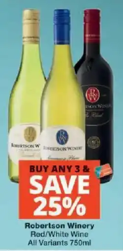 Checkers Liquor Shop Robertson Winery Red/White Wine offer