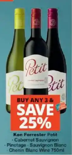 Checkers Liquor Shop Ken Forrester Petit Cabernet Sauvignon offer