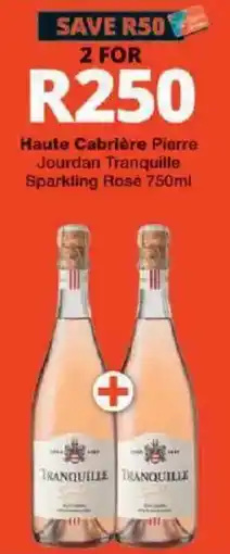 Checkers Liquor Shop Haute Cabrière Pierre Jourdan Tranquille Sparkling Rosé offer