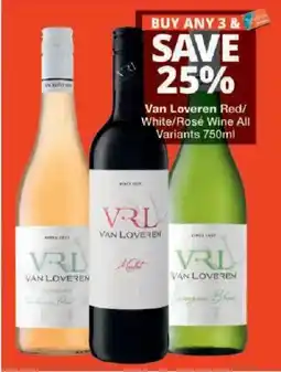 Checkers Liquor Shop Van Loveren Red/White/Rosé Wine offer