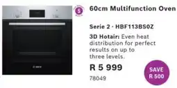 Hirsch's 60cm Multifunction Oven Bosch offer