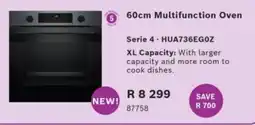 Hirsch's 60cm Multifunction Oven offer