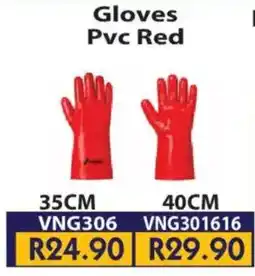 Laduma Hardware catalogue Gloves Pvc Red offer