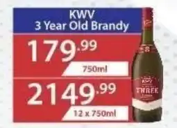 Big Save Liquor KWV 3 Year Old Brandy offer