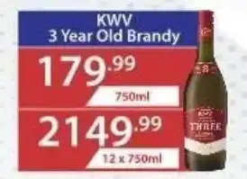 KWV 3 Year Old Brandy