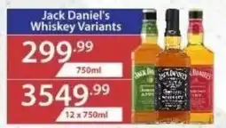 Big Save Liquor Jack Daniel's Whiskey Variants offer