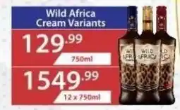 Big Save Liquor Wild Africa Cream Variants offer