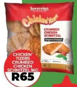 1UP Chicken' Tizers Crumbed Chicken Schnitzel offer
