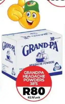 1UP Grandpa Headache Powders offer