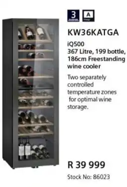 Hirsch's iQ500 wine cooler offer