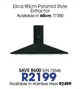 Hirsch's Elica 90cm Pyramid Style Extractor offer