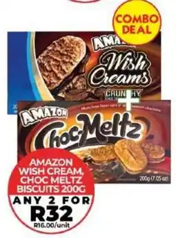 1UP Amazon Wish Cream, Choc Meltz Biscuits offer
