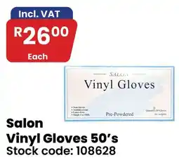 Africa Cash and Carry Salon Vinyl Gloves 50's offer