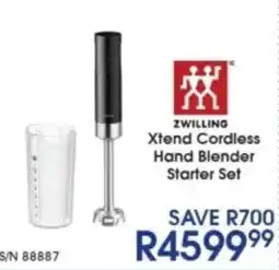 Hirsch's ZWILLING Xtend Cordless Hand Blender Starter Set offer