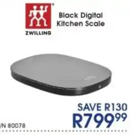 Hirsch's Black Digital Kitchen Scale ZWILLING offer
