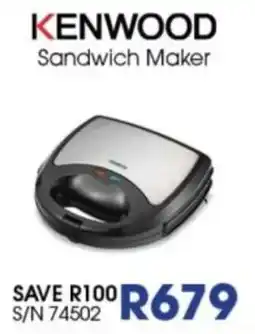 Hirsch's KENWOOD Sandwich Maker offer