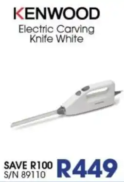 Hirsch's KENWOOD Electric Carving Knife White offer
