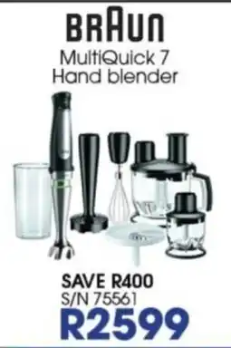 Hirsch's BRAUN MultiQuick 7 Hand blender offer