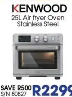 Hirsch's KENWOOD 25L Air fryer Oven Stainless Steel offer
