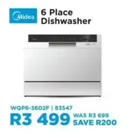 Hirsch's Midea 6 Place Dishwasher offer