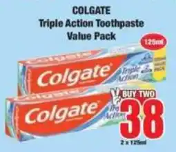Boxer Colgate Triple Action Toothpaste offer
