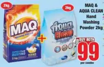 MAQ & Aqua Clean Hand Washing Powder