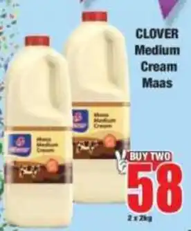 Boxer Clover Medium Cream Maas offer