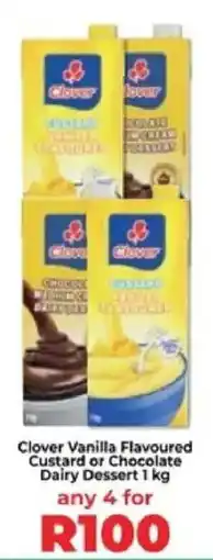Food Lover's Market Clover Vanilla Flavoured Custard or Chocolate Dairy Dessert offer