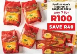 Food Lover's Market Fatti's & Moni's Macaroni or Spaghetti offer