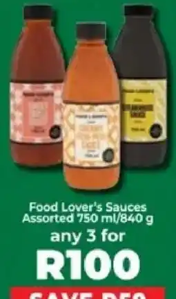 Food Lover's Market Food Lover's Sauces Assorted offer