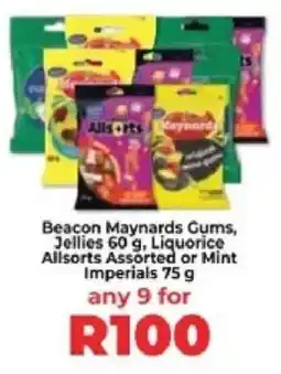 Food Lover's Market Beacon Maynards Gums, Jellies, Liquorice Allsorts Assorted or Mint Imperials offer