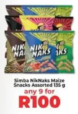 Food Lover's Market Simba NikNaks Maize Snacks Assorted offer