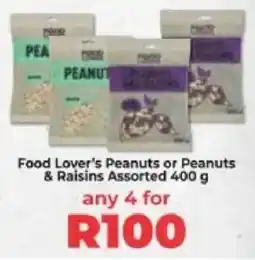 Food Lover's Market Food Lover's Peanuts or Peanuts & Raisins Assorted offer