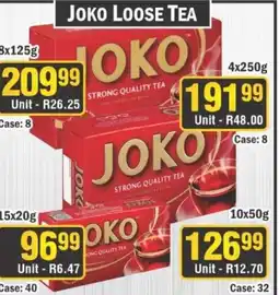 J&E Cash and Carry Joko Loose tea offer