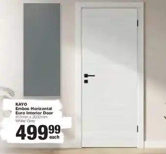 KAYO Embos Horizontal Euro Interior Door