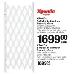 Build It XPANDA Saftidor A Slamlock Security Gate offer