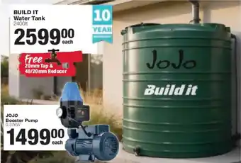 Build It JOJO Booster Pump offer