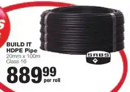 Build It BUILD IT HDPE Pipe offer