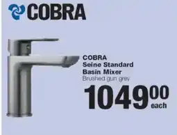 Build It COBRA Seine Standard Basin Mixer Brushed gun grey offer